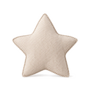 Cloud and Star Cotton Linen Cushion in Star on a white background