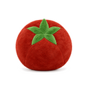 Nordic Fruit and Vegetable Accent Cushion in Tomato on a white background