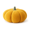 Nordic Pumpkin Shaped Cushion in Pumpkin Color on a white background