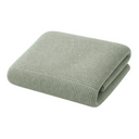 Rafferty Cotton Knit Throw Blanket - Soft Textured Knit, 52 x 63 Inches, Lightweight and Breathable for Couch or Bed