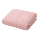 Rafferty Cotton Knit Throw Blanket - Soft Textured Knit, 52 x 63 Inches, Lightweight and Breathable for Couch or Bed