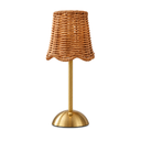 Kestrel Rattan Table Lamp, shown unlit on a white background