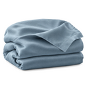 Lyocell Duvet Cover in Blue on a white background