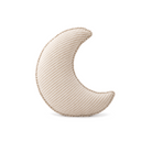 Cloud and Star Cotton Linen Cushion in Moon on a white background