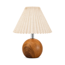 Wendell Wood Table Lamp, shown unlit on a white background