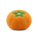 Nordic Fruit and Vegetable Accent Cushion in Persimmon on a white background