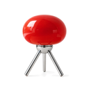 Iris Mid-Century Glass Mushroom Touch Lamp on a white background
