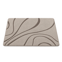 Diatomite Foam Bath Mat in Light Brown on a white background