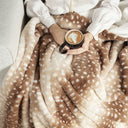 Halden Deer Print Faux Fur Throw Blanket - Dense Plush Pile, Throw and Bed Throw Sizes, Soft and Warm for Couch and Bed