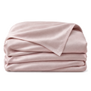 Lyocell Duvet Cover in Pink on a white background