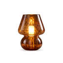 Seraphine Modern Glass Mushroom Table Lamp on a white background