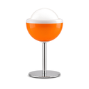 Galen Globe Table Lamp, shown unlit on a white background