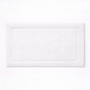 Romilly White Cotton Bath Rug - Reversible 3000 GSM Tufted Pile, 21 x 34 Inches, Absorbent and Quick-Dry