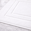 Genevieve Woven Cotton Bath Mat - Thick Plush Weave, 32 x 20 Inches, Absorbent and Machine Washable