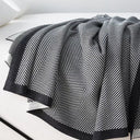 Oscar Knit Blend Throw Blanket - Herringbone Weave Texture, 67 x 51 and 86 x 51 Inches, Breathable for Couch or Bed