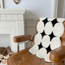 Avery Neutral Tufted Bath Mat - 17.7 x 23.6 to 27.6 x 49.2 Inches, Anti Slip TPE Backed Mini Rug with Overlocked Edges