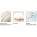 Waverly Knotted Ball Cushion - Short Plush Tied Form, 9.1 x 9.1 Inches, Round Accent Cushion for Sofa and Bed