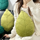 Adair Leaf Shaped Pillow - PP Cotton Fill, 15 x 9.8 and 19.7 x 11.8 Inches, Two Sizes for Sofa and Bed
