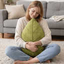 Adair Leaf Shaped Pillow - PP Cotton Fill, 15 x 9.8 and 19.7 x 11.8 Inches, Two Sizes for Sofa and Bed