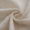 Aurelie Natural Linen Tassel Curtain Panel - Semi Sheer Slub Weave with a Rod Pocket Header, 55 x 39 to 55 x 102 Inches, One Panel per Pack