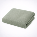 Rafferty Cotton Knit Throw Blanket - Soft Textured Knit, 52 x 63 Inches, Lightweight and Breathable for Couch or Bed