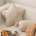 Callum Cloud and Star Cotton Linen Cushion - PP Fill, 19.7 x 19.7 Inches, Five Shapes for Sofa and Bed