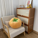 Basil Nordic Fruit and Vegetable Accent Cushion - Tomato, Persimmon and Mushroom Shapes, 17.7 Inches Round, Plush Floor Cushion for Seating