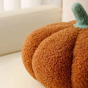 Bennet Nordic Pumpkin Shaped Cushion - Gathered Ribbed Form, 7.9 Inches Round, Accent Cushion for Sofa and Bed