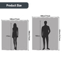 Calder Clear PEVA Shower Curtain Liner - 71 x 71 Inches, 3D Pebble Texture, Waterproof With 12 Hooks and 3 Magnets