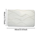 Hollis Diatomite Foam Bath Mat - 15.75 x 23.62 Inches, Rapid Absorbing with a Textured Rubber Bottom