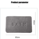 Caspian Coral Fleece Memory Foam Bath Mat - 15.7 x 23.6 Inches, Absorbent Soft Face with an Anti Slip Bottom