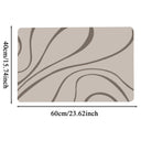 Hollis Diatomite Foam Bath Mat - 15.75 x 23.62 Inches, Rapid Absorbing with a Textured Rubber Bottom