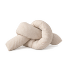 Cloud and Star Cotton Linen Cushion in Knot on a white background