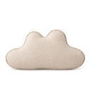 Cloud and Star Cotton Linen Cushion in Cloud on a white background