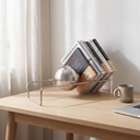 Larkin acrylic desktop book rack on a Nordic home office desk