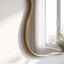 Sable mirror irregular edge detail