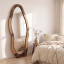 Greer full length dressing mirror in walnut