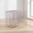 Quinn wire magazine and book rack, empty