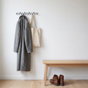 Bram wave wall coat rack, five-hook size, Nordic entryway