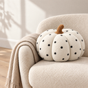 Nordic Pumpkin Shaped Cushion in Wave Point styled in a living room