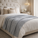 Henrik Bamboo Waffle Throw Blanket - Raised Waffle Knit Texture, 63 x 51 Inches, Lightweight and Breathable for Couch or Bed